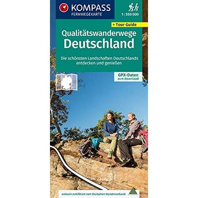 KOMPASS-Karten GmbH - KOMPASS Fernwegekarte Qualitätswanderwege Deutschland: Die schönsten Landschaften Deutschlands entdecken & genießen. GPX-Daten zum Download. (KOMPASS-Wander-Tourenkarten, Band 2561) - Preis vom 17.06.2026 05:34:31 h KOMPASS-Karten GmbH - KOMPASS Fernwegekarte Qualitätswanderwege Deutschland: Die schönsten Landschaften Deutschlands entdecken & genießen. GPX-Daten zum Download. (KOMPASS-Wander-Tourenkarten, Band 2561) - Preis vom 17.06.2026 05:34:31 h