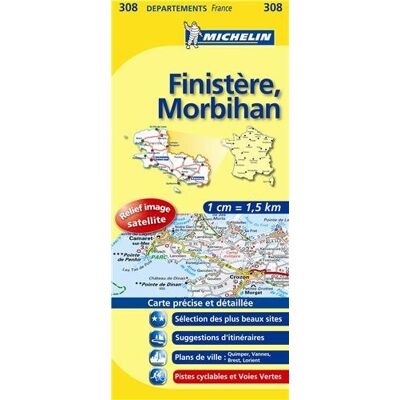 Finistere, Morbihan (Michelin kaart - lokaal Frankrijk (308)) - Preis vom 17.06.2026 05:34:31 h Finistere, Morbihan (Michelin kaart - lokaal Frankrijk (308)) - Preis vom 17.06.2026 05:34:31 h