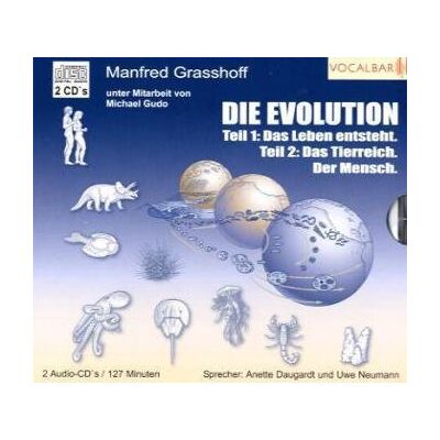 Manfred Grasshoff - Hörbuch Doppel CD: Die Evolution: Teil 1: Das Leben entsteht, Teil 2: Das Tierreich. Der Mensch - Preis vom 17.06.2026 05:34:31 h Manfred Grasshoff - Hörbuch Doppel CD: Die Evolution: Teil 1: Das Leben entsteht, Teil 2: Das Tierreich. Der Mensch - Preis vom 17.06.2026 05:34:31 h