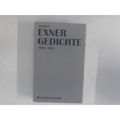 Exner Gedichte: 1953-1991 - Preis vom 23.06.2026 11:45:09 h Exner Gedichte: 1953-1991 - Preis vom 23.06.2026 11:45:09 h