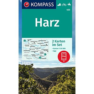 KOMPASS Wanderkarten-Set 450 Harz (2 Karten) 1:50.000: inklusive Karte zur offline Verwendung in der KOMPASS-App. Fahrradfahren. Reiten - Preis vom 18.06.2026 05:44:55 h KOMPASS Wanderkarten-Set 450 Harz (2 Karten) 1:50.000: inklusive Karte zur offline Verwendung in der KOMPASS-App. Fahrradfahren. Reiten - Preis vom 18.06.2026 05:44:55 h