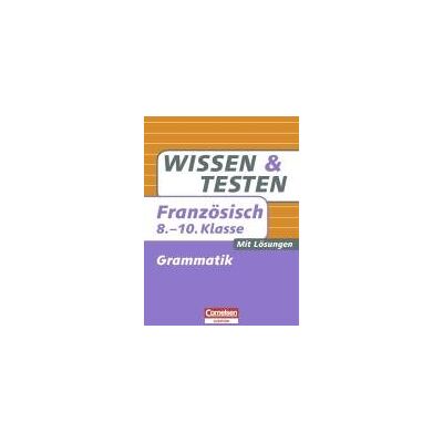 Simone Lück-Hildebrandt - Wissen und Testen 8.-10. Schuljahr Französisch Grammatik: Buch mit Lösungen - Preis vom 17.06.2026 05:34:31 h Simone Lück-Hildebrandt - Wissen und Testen 8.-10. Schuljahr Französisch Grammatik: Buch mit Lösungen - Preis vom 17.06.2026 05:34:31 h
