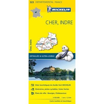 CHER / INDRE 11323 CARTE ' LOCAL ' ( France ) MICHELIN KAART - Preis vom 17.06.2026 05:34:31 h CHER / INDRE 11323 CARTE ' LOCAL ' ( France ) MICHELIN KAART - Preis vom 17.06.2026 05:34:31 h