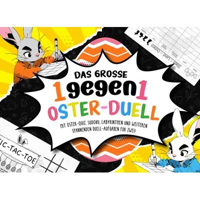 Kaiser Das große 1gegen1 Oster-Duell: Das perfekte Ostergschenk Mit Oster-Quiz, Sudoku, Labyrinthen und weiteren spannenden Duell-Aufgaben für Zwei! Spielend durch die Osterzeit! - Preis vom 24.06.2026 07:42:13 h Kaiser Das große 1gegen1 Oster-Duell: Das perfekte Ostergschenk Mit Oster-Quiz, Sudoku, Labyrinthen und weiteren spannenden Duell-Aufgaben für Zwei! Spielend durch die Osterzeit! - Preis vom 24.06.2026 07:42:13 h