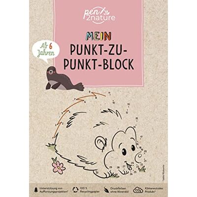 pen2nature - Mein Punkt-zu-Punkt-Block. Für Kinder ab 6 Jahren: pen2nature: 100% Recyclingpapier - klimaneutrale Produktion - unterstützt Aufforstungsprojekte - Preis vom 24.06.2026 07:42:13 h pen2nature - Mein Punkt-zu-Punkt-Block. Für Kinder ab 6 Jahren: pen2nature: 100% Recyclingpapier - klimaneutrale Produktion - unterstützt Aufforstungsprojekte - Preis vom 24.06.2026 07:42:13 h
