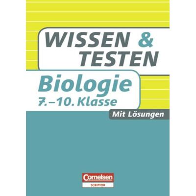 Kleesattel, Dr. Walter - Wissen und Testen - Biologie: 7.-10. Schuljahr - Buch mit Lösungen - Preis vom 26.06.2026 19:40:26 h Kleesattel, Dr. Walter - Wissen und Testen - Biologie: 7.-10. Schuljahr - Buch mit Lösungen - Preis vom 26.06.2026 19:40:26 h