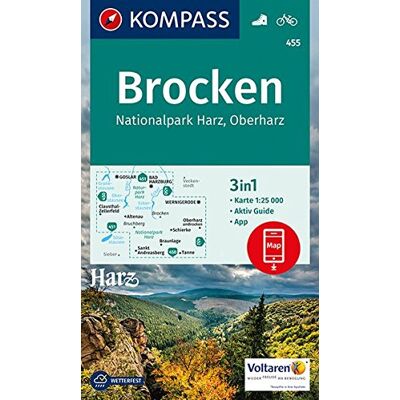 KOMPASS-Karten GmbH - Brocken, Nationalpark Harz, Oberharz 1:25T: 3in1 Wanderkarte 1:25000 mt Aktiv Guide inklusive Karte zur offline Verwendung in der KOMPASS-App. Fahrradfahren. (KOMPASS-Wanderkarten, Band 455) - Preis vom 20.06.2026 05:23:55 h KOMPASS-Karten GmbH - Brocken, Nationalpark Harz, Oberharz 1:25T: 3in1 Wanderkarte 1:25000 mt Aktiv Guide inklusive Karte zur offline Verwendung in der KOMPASS-App. Fahrradfahren. (KOMPASS-Wanderkarten, Band 455) - Preis vom 20.06.2026 05:23:55 h