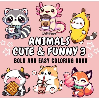 ART Animals Cute & Funny 3: Bold and Easy Coloring Book for Kids and Adults, 35 Relaxing Stress Relieving Designs (Bold and Easy Coloring Books, Band 3) - Preis vom 22.06.2026 23:23:57 h ART Animals Cute & Funny 3: Bold and Easy Coloring Book for Kids and Adults, 35 Relaxing Stress Relieving Designs (Bold and Easy Coloring Books, Band 3) - Preis vom 22.06.2026 23:23:57 h