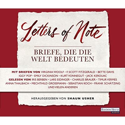 Iris Berben - Letters of Note - Briefe, die die Welt bedeuten - Preis vom 17.06.2026 05:34:31 h Iris Berben - Letters of Note - Briefe, die die Welt bedeuten - Preis vom 17.06.2026 05:34:31 h