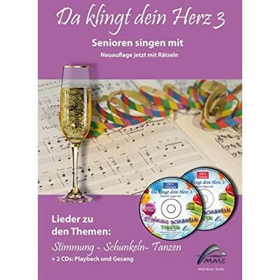 Horst Hoffmann - Da klingt dein Herz 3 (inkl. 2 Begleit-CDs): Senioren singen mit. 15 Lieder zu den Themen Stimmung, Schunkeln,Tanzen (Da klingt dein Herz / Senioren singen mit) - Preis vom 22.06.2026 11:45:37 h Horst Hoffmann - Da klingt dein Herz 3 (inkl. 2 Begleit-CDs): Senioren singen mit. 15 Lieder zu den Themen Stimmung, Schunkeln,Tanzen (Da klingt dein Herz / Senioren singen mit) - Preis vom 22.06.2026 11:45:37 h