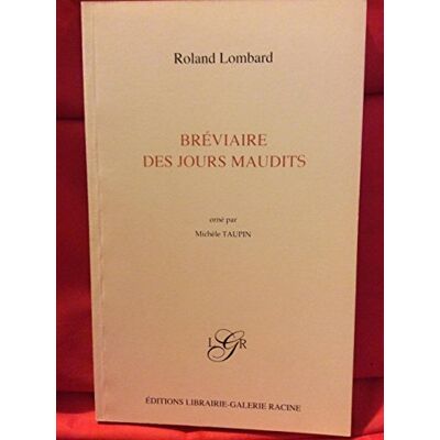 Roland Bréviaire des jours maudits - Preis vom 17.06.2026 05:34:31 h Roland Bréviaire des jours maudits - Preis vom 17.06.2026 05:34:31 h