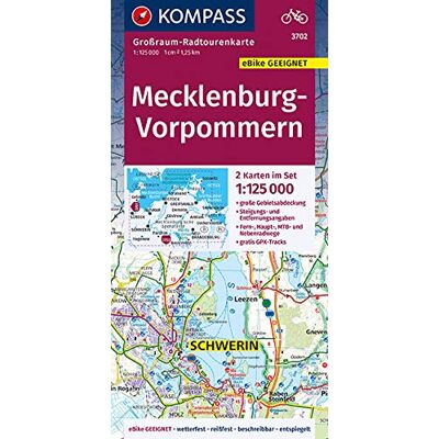 KOMPASS-Karten GmbH - Mecklenburg-Vorpommern: Großraum-Radtourenkarte 1:125000, GPX-Daten zum Download (KOMPASS-Großraum-Radtourenkarte, Band 3702) - Preis vom 18.06.2026 05:44:55 h KOMPASS-Karten GmbH - Mecklenburg-Vorpommern: Großraum-Radtourenkarte 1:125000, GPX-Daten zum Download (KOMPASS-Großraum-Radtourenkarte, Band 3702) - Preis vom 18.06.2026 05:44:55 h