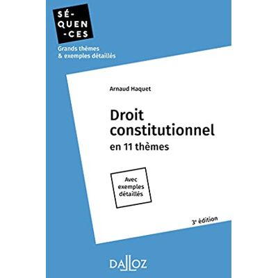 Arnaud Haquet - Droit constitutionnel en 11 thèmes : avec exemples détaillés - Preis vom 19.06.2026 05:29:47 h Arnaud Haquet - Droit constitutionnel en 11 thèmes : avec exemples détaillés - Preis vom 19.06.2026 05:29:47 h