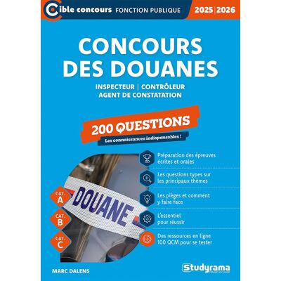 Marc Dalens - Concours des douanes, inspecteur, contrôleur, agent de constatation : 200 questions, les connaissances indispensables ! : cat. A, cat. B, cat. C, 2025-2026 - Preis vom 22.09.2026 03:35:57 h Marc Dalens - Concours des douanes, inspecteur, contrôleur, agent de constatation : 200 questions, les connaissances indispensables ! : cat. A, cat. B, cat. C, 2025-2026 - Preis vom 22.09.2026 03:35:57 h
