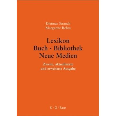 Dietmar Strauch - Lexikon Buch - Bibliothek - Neue Medien - Preis vom 20.06.2026 05:23:55 h Dietmar Strauch - Lexikon Buch - Bibliothek - Neue Medien - Preis vom 20.06.2026 05:23:55 h