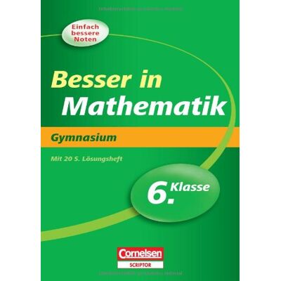 Barbara Weber - Besser in der Sekundarstufe I Mathematik 6. Schuljahr. Gymnasium: Übungsbuch mit separatem Lösungsheft (20 S.) - Preis vom 22.09.2026 03:35:57 h Barbara Weber - Besser in der Sekundarstufe I Mathematik 6. Schuljahr. Gymnasium: Übungsbuch mit separatem Lösungsheft (20 S.) - Preis vom 22.09.2026 03:35:57 h