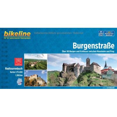 bikeline - Radtourenbuch Burgenstraße: Von Mannheim nach Prag 1:75.000, 1300 km, wetterfest/reißfest, GPS-Tracks Download - Preis vom 21.06.2026 05:42:24 h bikeline - Radtourenbuch Burgenstraße: Von Mannheim nach Prag 1:75.000, 1300 km, wetterfest/reißfest, GPS-Tracks Download - Preis vom 21.06.2026 05:42:24 h