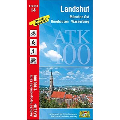 Landesamt für Digitalisierung, Breitband und Vermessung, Bayern - ATK100-14 Landshut (Amtliche Topographische Karte 1:100000): München Ost, Burghausen, Wasserburg (ATK100 Amtliche Topographische Karte 1:100000 Bayern) - Preis vom 22.09.2026 03:35:57 h Landesamt für Digitalisierung, Breitband und Vermessung, Bayern - ATK100-14 Landshut (Amtliche Topographische Karte 1:100000): München Ost, Burghausen, Wasserburg (ATK100 Amtliche Topographische Karte 1:100000 Bayern) - Preis vom 22.09.2026 03:35:57 h