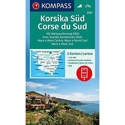 KOMPASS-Karten GmbH - Korsika Süd, Corse du Sud, Weitwanderweg GR20: 3 Wanderkarten 1:50000 im Set inklusive Karte zur offline Verwendung in der KOMPASS-App. Fahrradfahren. (KOMPASS-Wanderkarten, Band 2251) - Preis vom 23.06.2026 11:45:09 h KOMPASS-Karten GmbH - Korsika Süd, Corse du Sud, Weitwanderweg GR20: 3 Wanderkarten 1:50000 im Set inklusive Karte zur offline Verwendung in der KOMPASS-App. Fahrradfahren. (KOMPASS-Wanderkarten, Band 2251) - Preis vom 23.06.2026 11:45:09 h