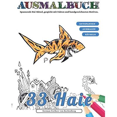 Norman Ausmalbuch - 33 Haie: Handgezeichnete Motive mit spannenden Hai-Rätseln, gespickt mit Fakten und Bastelspaß - Preis vom 24.06.2026 07:42:13 h Norman Ausmalbuch - 33 Haie: Handgezeichnete Motive mit spannenden Hai-Rätseln, gespickt mit Fakten und Bastelspaß - Preis vom 24.06.2026 07:42:13 h