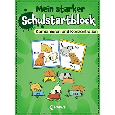 Roland Mein starker Schulstartblock - Kombinieren und Konzentration: Lernspiele und Rätsel für Kinder ab 6 Jahre - Preis vom 17.06.2026 05:34:31 h Roland Mein starker Schulstartblock - Kombinieren und Konzentration: Lernspiele und Rätsel für Kinder ab 6 Jahre - Preis vom 17.06.2026 05:34:31 h
