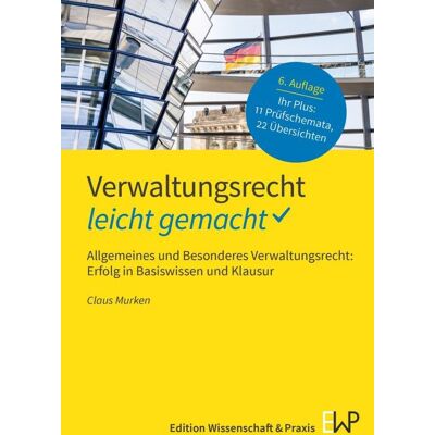 Claus Murken - Verwaltungsrecht – leicht gemacht: Allgemeines und Besonderes Verwaltungsrecht: Erfolg in Basiswissen und Klausur (GELBE SERIE – leicht gemacht) - Preis vom 26.06.2026 19:40:26 h Claus Murken - Verwaltungsrecht – leicht gemacht: Allgemeines und Besonderes Verwaltungsrecht: Erfolg in Basiswissen und Klausur (GELBE SERIE – leicht gemacht) - Preis vom 26.06.2026 19:40:26 h