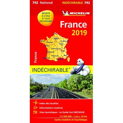 Frankreich 2019 (widerstandsfähig): Straßen- und Tourismuskarte 1:1.000.000 (MICHELIN Nationalkarten) - Preis vom 16.06.2026 05:30:18 h Frankreich 2019 (widerstandsfähig): Straßen- und Tourismuskarte 1:1.000.000 (MICHELIN Nationalkarten) - Preis vom 16.06.2026 05:30:18 h