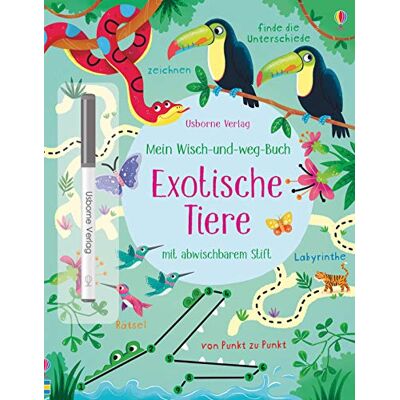 Kirsteen Robson - Mein Wisch-und-weg-Buch: Exotische Tiere: mit abwischbarem Stift - Preis vom 26.06.2026 19:40:26 h Kirsteen Robson - Mein Wisch-und-weg-Buch: Exotische Tiere: mit abwischbarem Stift - Preis vom 26.06.2026 19:40:26 h