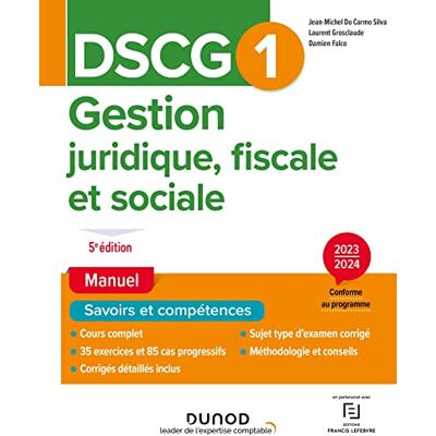 Silva DSCG 1, gestion juridique, fiscale et sociale : manuel : 2023-2024 - Preis vom 23.06.2026 11:45:09 h Silva DSCG 1, gestion juridique, fiscale et sociale : manuel : 2023-2024 - Preis vom 23.06.2026 11:45:09 h