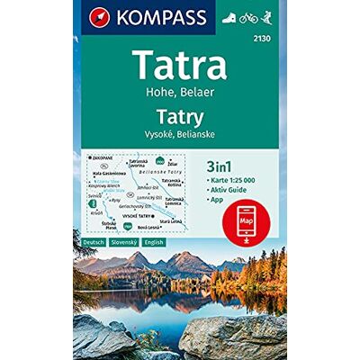 KOMPASS-Karten GmbH - KOMPASS Wanderkarte Tatra Hohe, Belaer, Tatry, Vysoké, Belianske: 3in1 Wanderkarte 1:25000 mit Aktiv Guide inklusive Karte zur offline Verwendung in ... Skitouren. (KOMPASS-Wanderkarten, Band 2130) - Preis vom 17.06.2026 05:34:31 h KOMPASS-Karten GmbH - KOMPASS Wanderkarte Tatra Hohe, Belaer, Tatry, Vysoké, Belianske: 3in1 Wanderkarte 1:25000 mit Aktiv Guide inklusive Karte zur offline Verwendung in ... Skitouren. (KOMPASS-Wanderkarten, Band 2130) - Preis vom 17.06.2026 05:34:31 h