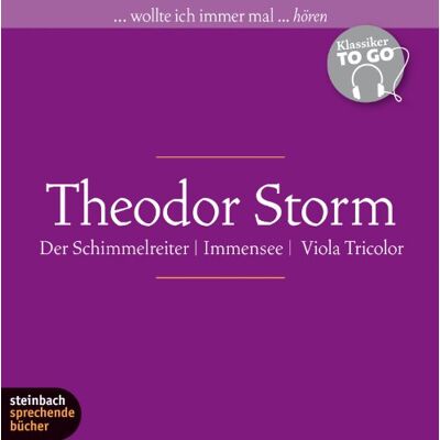Storm Drei ausgewählte Novellen - Klassiker to go: Immensee / Der Schimmelreiter / Viola Tricolor. 6 CDs - Preis vom 20.06.2026 05:23:55 h Storm Drei ausgewählte Novellen - Klassiker to go: Immensee / Der Schimmelreiter / Viola Tricolor. 6 CDs - Preis vom 20.06.2026 05:23:55 h