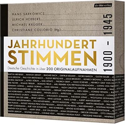 Jahrhundertstimmen 1900-1945 - Deutsche Geschichte in über 200 Originalaufnahmen: Jahrhundertstimmen 1 (Jahrhundertstimmen-Reihe, Band 1) - Preis vom 26.06.2026 19:40:26 h Jahrhundertstimmen 1900-1945 - Deutsche Geschichte in über 200 Originalaufnahmen: Jahrhundertstimmen 1 (Jahrhundertstimmen-Reihe, Band 1) - Preis vom 26.06.2026 19:40:26 h