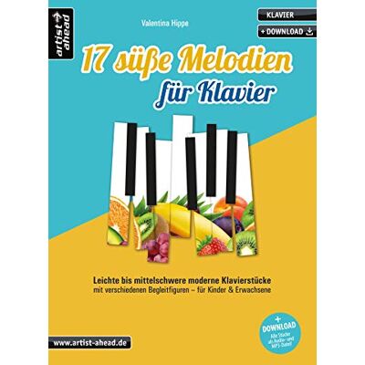 Valentina Hippe - 17 süße Melodien für Klavier: Leichte bis mittelschwere moderne Klavierstücke mit verschiedenen Begleitfiguren, für Kinder & Erwachsene (inkl. Download). Spielbuch. Piano. Klaviernoten. - Preis vom 17.06.2026 05:34:31 h Valentina Hippe - 17 süße Melodien für Klavier: Leichte bis mittelschwere moderne Klavierstücke mit verschiedenen Begleitfiguren, für Kinder & Erwachsene (inkl. Download). Spielbuch. Piano. Klaviernoten. - Preis vom 17.06.2026 05:34:31 h