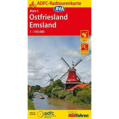 Allgemeiner Deutscher Fahrrad-Club e.V. (ADFC) - ADFC-Radtourenkarte 5 Ostfriesland / Emsland 1:150.000, reiß- und wetterfest, GPS-Tracks Download und Online-Begleitheft (ADFC-Radtourenkarte 1:150000) - Preis vom 16.06.2026 05:30:18 h Allgemeiner Deutscher Fahrrad-Club e.V. (ADFC) - ADFC-Radtourenkarte 5 Ostfriesland / Emsland 1:150.000, reiß- und wetterfest, GPS-Tracks Download und Online-Begleitheft (ADFC-Radtourenkarte 1:150000) - Preis vom 16.06.2026 05:30:18 h