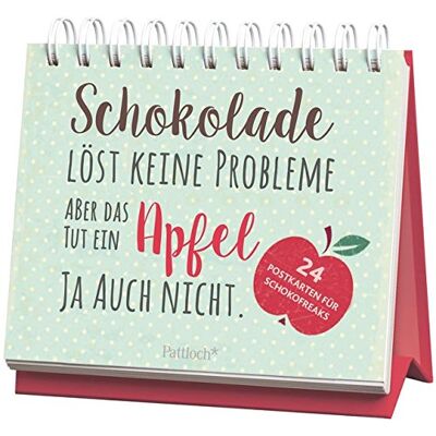 Schokolade löst keine Probleme, aber das tut ein Apfel ja auch nicht: 24 Postkarten für Schokoholics - Preis vom 21.06.2026 05:42:24 h Schokolade löst keine Probleme, aber das tut ein Apfel ja auch nicht: 24 Postkarten für Schokoholics - Preis vom 21.06.2026 05:42:24 h