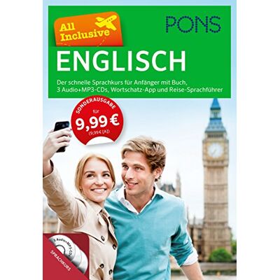 PONS All Inclusive Englisch - Der schnelle Sprachkurs für Anfänger: Mit Buch, 3 Audio+MP3-CDs, Wortschatz-App und Reise-Sprachführer - Preis vom 25.06.2026 07:42:02 h PONS All Inclusive Englisch - Der schnelle Sprachkurs für Anfänger: Mit Buch, 3 Audio+MP3-CDs, Wortschatz-App und Reise-Sprachführer - Preis vom 25.06.2026 07:42:02 h