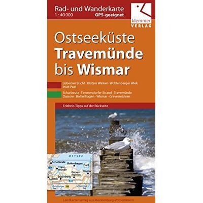 Klaus Klemmer - Rad- und Wanderkarte Ostseeküste Travemünde bis Wismar: Maßstab 1:40.000, GPS geeignet, Erlebnis-Tipps auf der Rückseite - Preis vom 19.06.2026 05:29:47 h Klaus Klemmer - Rad- und Wanderkarte Ostseeküste Travemünde bis Wismar: Maßstab 1:40.000, GPS geeignet, Erlebnis-Tipps auf der Rückseite - Preis vom 19.06.2026 05:29:47 h