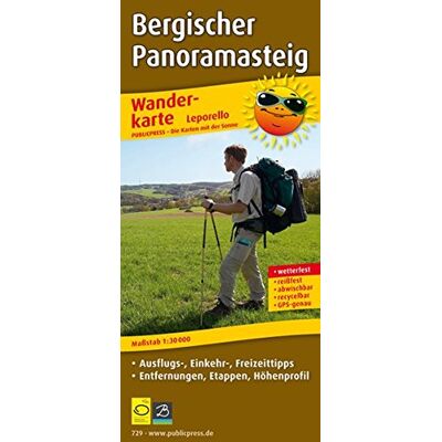 Publicpress - Wanderkarte Leporello Bergischer Panoramasteig: mit Ausflugszielen, Einkehr- & Freizeittipps, wetterfest, reißfest, abwischbar, GPS-genau. 1:30000 - Preis vom 17.06.2026 05:34:31 h Publicpress - Wanderkarte Leporello Bergischer Panoramasteig: mit Ausflugszielen, Einkehr- & Freizeittipps, wetterfest, reißfest, abwischbar, GPS-genau. 1:30000 - Preis vom 17.06.2026 05:34:31 h