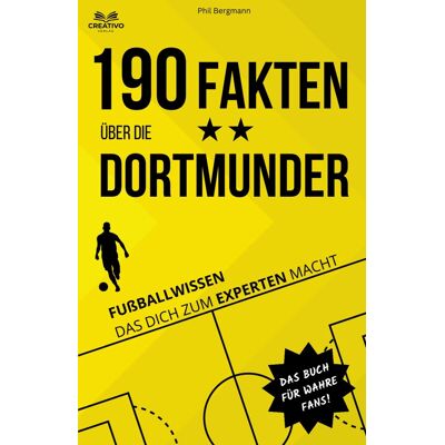 Bergmann 190 Fakten über die Dortmunder: Fußballwissen das dich zum Experten macht - Das Buch für wahre Fans! - Preis vom 07.08.2026 11:47:26 h Bergmann 190 Fakten über die Dortmunder: Fußballwissen das dich zum Experten macht - Das Buch für wahre Fans! - Preis vom 07.08.2026 11:47:26 h