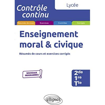 Marc Enseignement moral & civique, lycée, 2de, 1re, terminale : résumés de cours, exercices et contrôles corrigés : nouveaux programmes - Preis vom 19.06.2026 05:29:47 h Marc Enseignement moral & civique, lycée, 2de, 1re, terminale : résumés de cours, exercices et contrôles corrigés : nouveaux programmes - Preis vom 19.06.2026 05:29:47 h