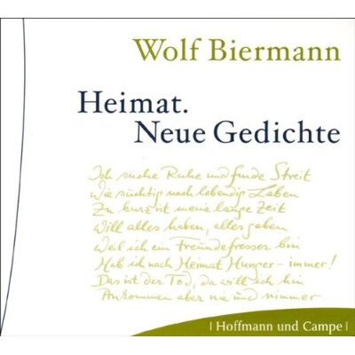 Wolf Biermann - Heimat. CD: Neue Gedichte - Preis vom 26.06.2026 19:40:26 h Wolf Biermann - Heimat. CD: Neue Gedichte - Preis vom 26.06.2026 19:40:26 h