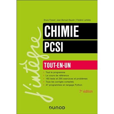 Bruno Fosset - Chimie PCSI : tout-en-un - Preis vom 20.06.2026 05:23:55 h Bruno Fosset - Chimie PCSI : tout-en-un - Preis vom 20.06.2026 05:23:55 h