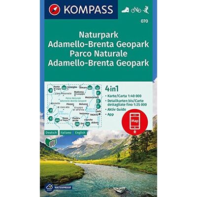 KOMPASS-Karten GmbH - Naturpark Adamello-Brenta Geopark, Parco Naturale Adamello-Brenta Geopark: 4in1 Wanderkarte 1:40000 mit Aktiv Guide und Detailkarten inklusive Karte ... Skitouren. (KOMPASS-Wanderkarten, Band 70) - Preis vom 22.09.2026 03:35:57 h KOMPASS-Karten GmbH - Naturpark Adamello-Brenta Geopark, Parco Naturale Adamello-Brenta Geopark: 4in1 Wanderkarte 1:40000 mit Aktiv Guide und Detailkarten inklusive Karte ... Skitouren. (KOMPASS-Wanderkarten, Band 70) - Preis vom 22.09.2026 03:35:57 h