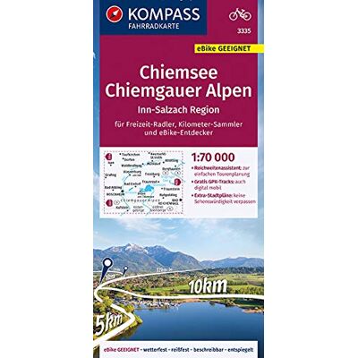 KOMPASS-Karten GmbH - KOMPASS Fahrradkarte Chiemsee, Chiemgauer Alpen 1:70.000, FK 3335: reiß- und wetterfest mit Extra Stadtplänen (KOMPASS-Fahrradkarten Deutschland, Band 3335) - Preis vom 22.09.2026 03:35:57 h KOMPASS-Karten GmbH - KOMPASS Fahrradkarte Chiemsee, Chiemgauer Alpen 1:70.000, FK 3335: reiß- und wetterfest mit Extra Stadtplänen (KOMPASS-Fahrradkarten Deutschland, Band 3335) - Preis vom 22.09.2026 03:35:57 h