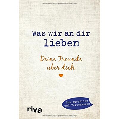 Alexandra Reinwarth - Was wir an dir lieben - Deine Freunde über dich: Zum Ausfüllen und Verschenken - Preis vom 24.06.2026 07:42:13 h Alexandra Reinwarth - Was wir an dir lieben - Deine Freunde über dich: Zum Ausfüllen und Verschenken - Preis vom 24.06.2026 07:42:13 h
