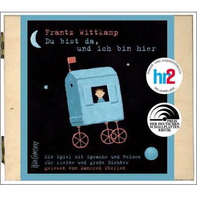 Frantz Wittkamp - Du bist da, und ich bin hier: Gedichte und Geschichten. Sprecher: Manfred Steffen und Emma, Johnny und Vincent, 1CD-Box Holz, Laufzeit 36 Minuten - Preis vom 21.06.2026 05:42:24 h Frantz Wittkamp - Du bist da, und ich bin hier: Gedichte und Geschichten. Sprecher: Manfred Steffen und Emma, Johnny und Vincent, 1CD-Box Holz, Laufzeit 36 Minuten - Preis vom 21.06.2026 05:42:24 h