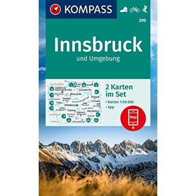 KOMPASS Wanderkarten-Set 290 Innsbruck und Umgebung (2 Karten) 1:50.000: inklusive Karte zur offline Verwendung in der KOMPASS-App. Fahrradfahren. Skitouren - Preis vom 16.06.2026 05:30:18 h KOMPASS Wanderkarten-Set 290 Innsbruck und Umgebung (2 Karten) 1:50.000: inklusive Karte zur offline Verwendung in der KOMPASS-App. Fahrradfahren. Skitouren - Preis vom 16.06.2026 05:30:18 h