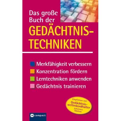Andrea Tiefenbacher - Das große Buch der Gedächtnistechniken: Merkfähigkeit verbessern, Konzentration fördern, Lerntechniken anwenden, Gedächtnis trainieren. Für Schüler ab der Mittelstufe - Preis vom 18.06.2026 05:44:55 h Andrea Tiefenbacher - Das große Buch der Gedächtnistechniken: Merkfähigkeit verbessern, Konzentration fördern, Lerntechniken anwenden, Gedächtnis trainieren. Für Schüler ab der Mittelstufe - Preis vom 18.06.2026 05:44:55 h
