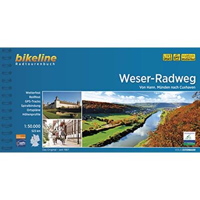 Esterbauer Verlag - Weser-Radweg: Von Hann. Münden nach Cuxhaven, 1:50.000, 523 km, wetterfest/reißfest, GPS-Tracks Download, LiveUpdate (Bikeline Radtourenbücher) - Preis vom 23.06.2026 11:45:09 h Esterbauer Verlag - Weser-Radweg: Von Hann. Münden nach Cuxhaven, 1:50.000, 523 km, wetterfest/reißfest, GPS-Tracks Download, LiveUpdate (Bikeline Radtourenbücher) - Preis vom 23.06.2026 11:45:09 h