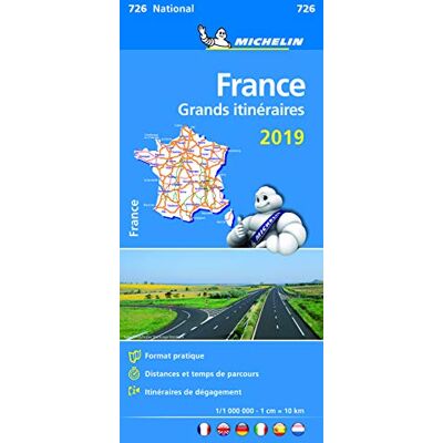 Frankreich Fernrouten 2019: Straßen- und Tourismuskarte 1:1.000.000 (MICHELIN Nationalkarten) - Preis vom 17.06.2026 05:34:31 h Frankreich Fernrouten 2019: Straßen- und Tourismuskarte 1:1.000.000 (MICHELIN Nationalkarten) - Preis vom 17.06.2026 05:34:31 h